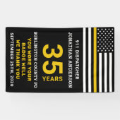 Thin Gold Line 911 Dispatcher Retirement Party Spandoek (Horizontaal)