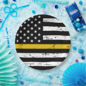 Thin Gold Line 911 Politie Verzender Papieren Bordje (Feest)