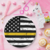 Thin Gold Line 911 Politie Verzender Papieren Bordje (Feest)