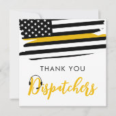 Thin Gold Line Dispatcher dank u kaart (Voorkant)