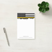 Thin Gold Line Dispatcher Style American Flag Post-it® Notes (Kantoor)