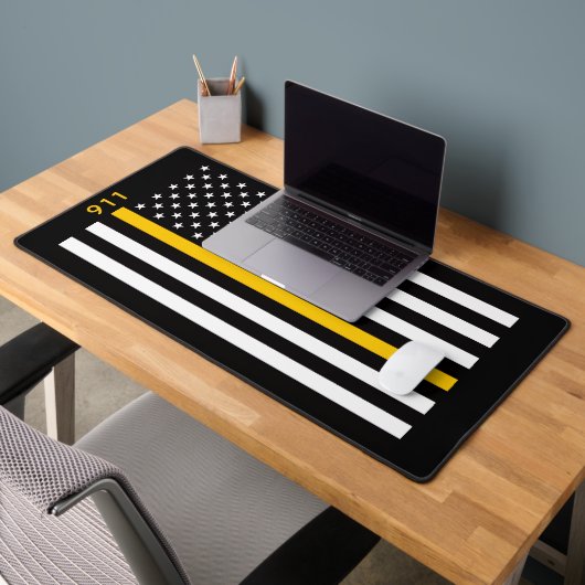 Thin Gold Line Flag (United States) Bureaumat (Kantoor 2)