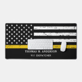 Thin Gold Line gepersonaliseerde dispatcher Bureaumat (Keyboard & Muis)