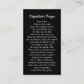 Thin Gold Line Police Fire 911 Dispatcher Visitekaartje (Achterkant)