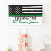 Thin Green Line American Flag Military Retiting Spandoek (Insitu)