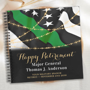 Thin Green Line Army Guest Notitieboek