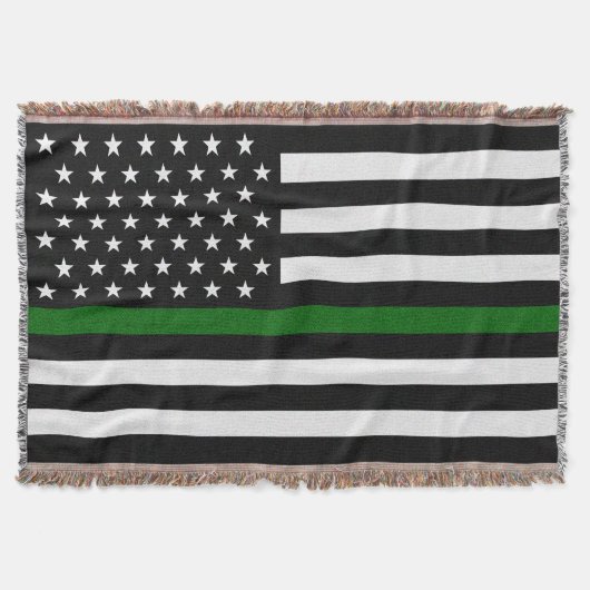 Thin Green Line Border Ptl/Park Rngr/Animal Cntl Deken (Voorkant)