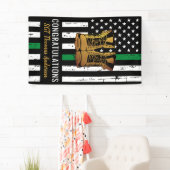 Thin Green Line Custom Army Retirement Spandoek (Insitu)