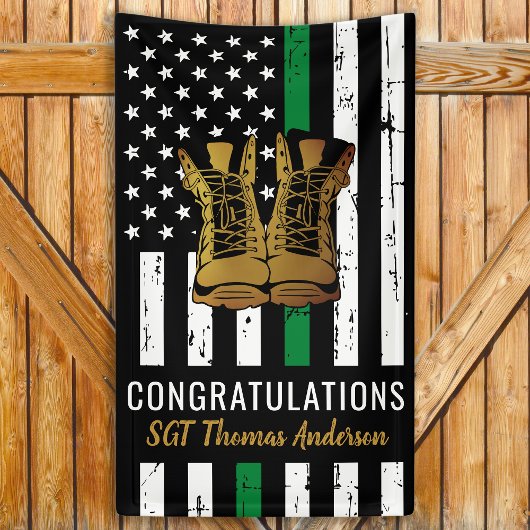 Thin Green Line Custom Army Retirement Spandoek