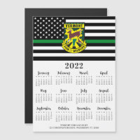 Thin Green Line Custom Logo 12 Maand 2022 Calendar