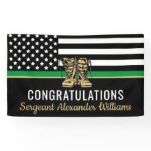 Thin Green Line Flag Army Militaire pensionering