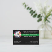 Thin Green Line Flag Custom Logo Border Patrol Visitekaartje (Staand voorkant)