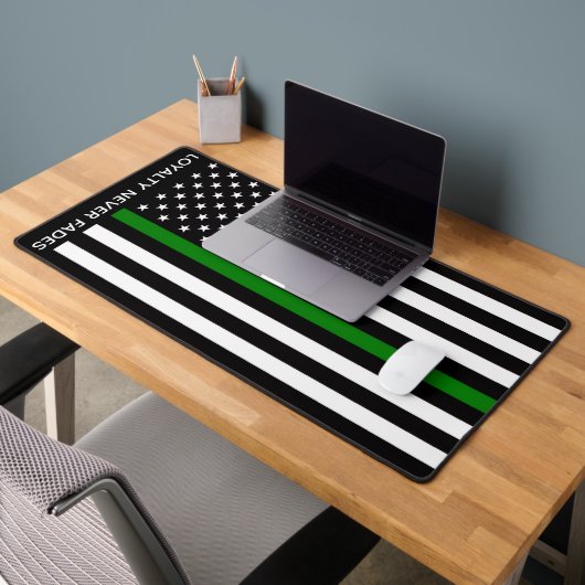 Thin Green Line Flag (United States) Bureaumat (Kantoor 2)