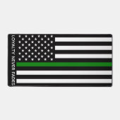 Thin Green Line Flag (United States) Bureaumat (Voorkant)