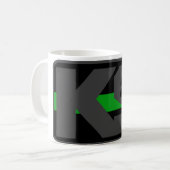 THIN GREEN LINE K9 FEDERAL AGENT COFFEE MOK (Voorkant links)