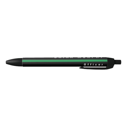 Thin Green Line Militair Monogram Zwarte Inkt Pen (Bodem)