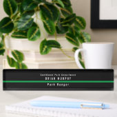 Thin Green Line Militaire Moderne Monogram Naambordje