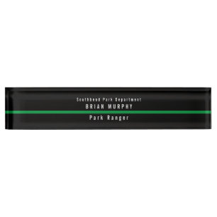 Thin Green Line Militaire Moderne Monogram Naambordje