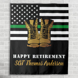 Thin Green Line Personalized Militaire Pensionerin Wandkleed