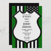 Thin Green Line Retirement Kaart (Voorkant / Achterkant)