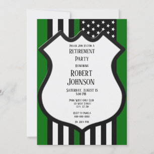 Thin Green Line Retirement Kaart