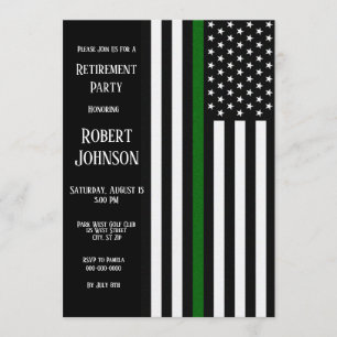Thin Green Line Retirement Kaart