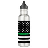 Thin Green Line Waterfles (Links)