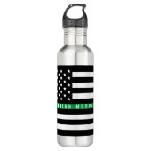 Thin Green Line Waterfles (Voorkant)