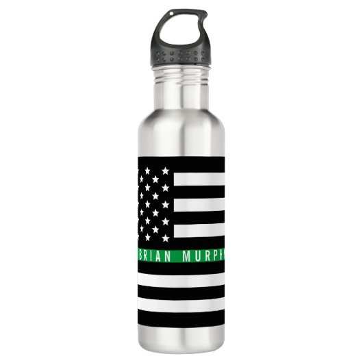 Thin Green Line Waterfles (Voorkant)