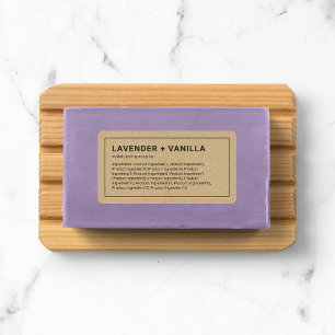 Thin Grey Border Kraft Ingredients Productlabel Etiket