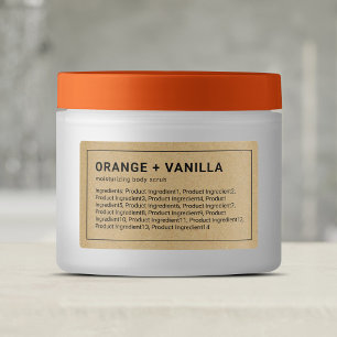 Thin Grey Border Kraft Ingredients Productlabel Labels