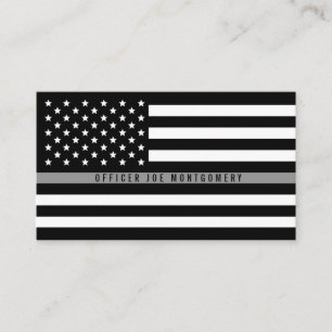 Thin Grey Line American Flag Professional Visitekaartje
