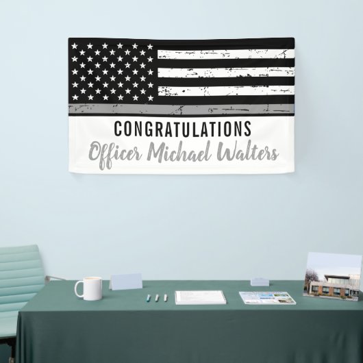 Thin Grey Line Correction Officer Afstuderen Spandoek (Beurs)