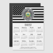 Thin Grey Line Custom Logo 12 Maand 2022 Calendar (Voorkant / Achterkant)