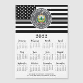 Thin Grey Line Custom Logo 12 Maand 2022 Calendar (Voorkant)