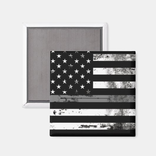 Thin Grey Line Flag Correction Officer Magnet (Voorkant / Achterkant)