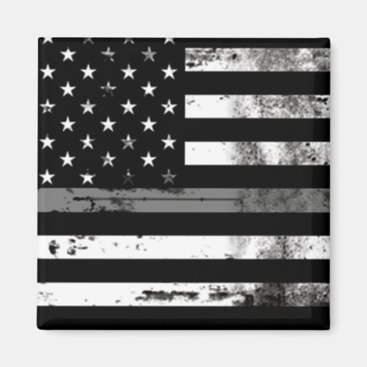 Thin Grey Line Flag Correction Officer Magnet (Voorkant)