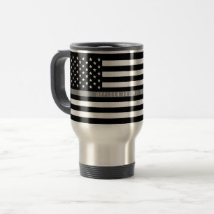Thin Grey Line Flag Monogram Groot Reisbeker