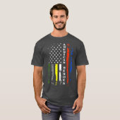 Thin Line First Responder Patriotic American T-shirt (Voorkant volledig)