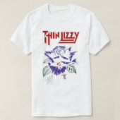 Thin Lizzy Black Roos Kleur T-shirt (Design voorkant)