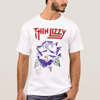 Thin Lizzy Black Roos Kleur T-shirt