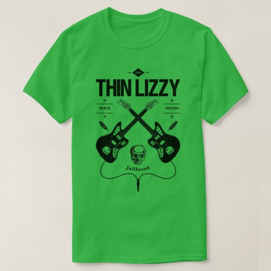 Thin Lizzy gitaar Logo T-shirt (Design voorkant)