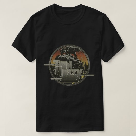 Thin Lizzy Nightlife 1974 Classic T-Shirt (Design voorkant)