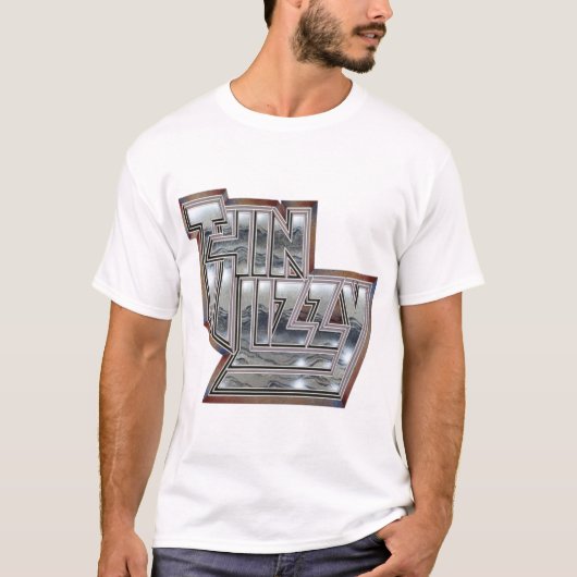 Thin Lizzy Phil Lynott logo T-shirt (Voorkant)