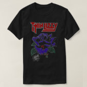 Thin Lizzy u2013 zwarte Roos kleur T-shirt (Design voorkant)