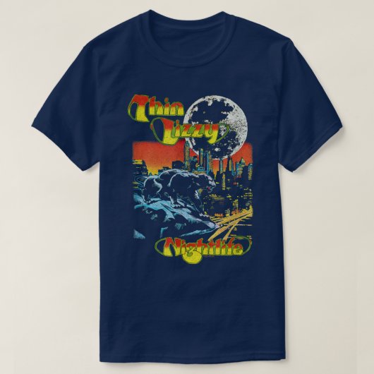 Thin LizzyNight Life Etended T-shirt (Design voorkant)