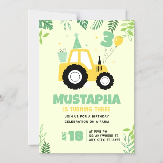 Thin Magnetic Card Magnetische Uitnodiging (Voorkant)