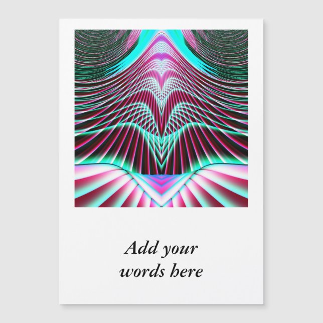 Thin Magnetic Kaart Sjabloon (Voorkant)