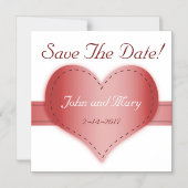 Thin Magnetic Kaart - sla het datumhart op Magnetische Uitnodiging (Voorkant)