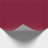 Thin marinesBlue en Red Stripes Wrapping Paper Cadeaupapier (Hoek)